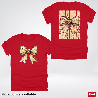 Softball Baseball Coquette Bow T-Shirt