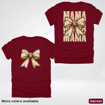 Softball Baseball Coquette Bow T-Shirt