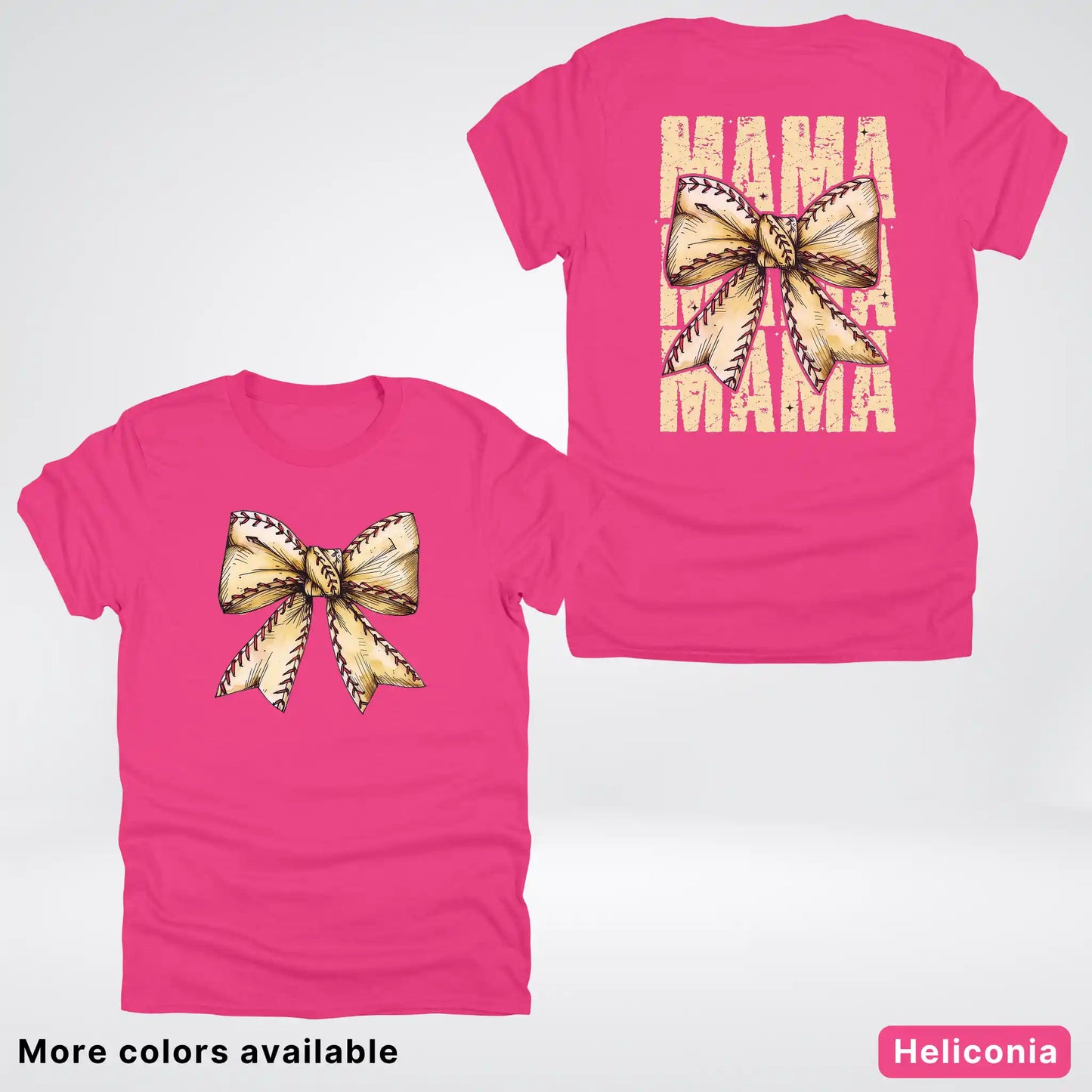 Softball Baseball Coquette Bow T-Shirt