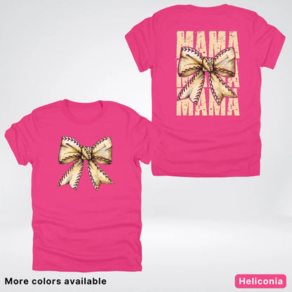 Softball Baseball Coquette Bow T-Shirt