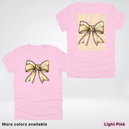 Softball Baseball Coquette Bow T-Shirt