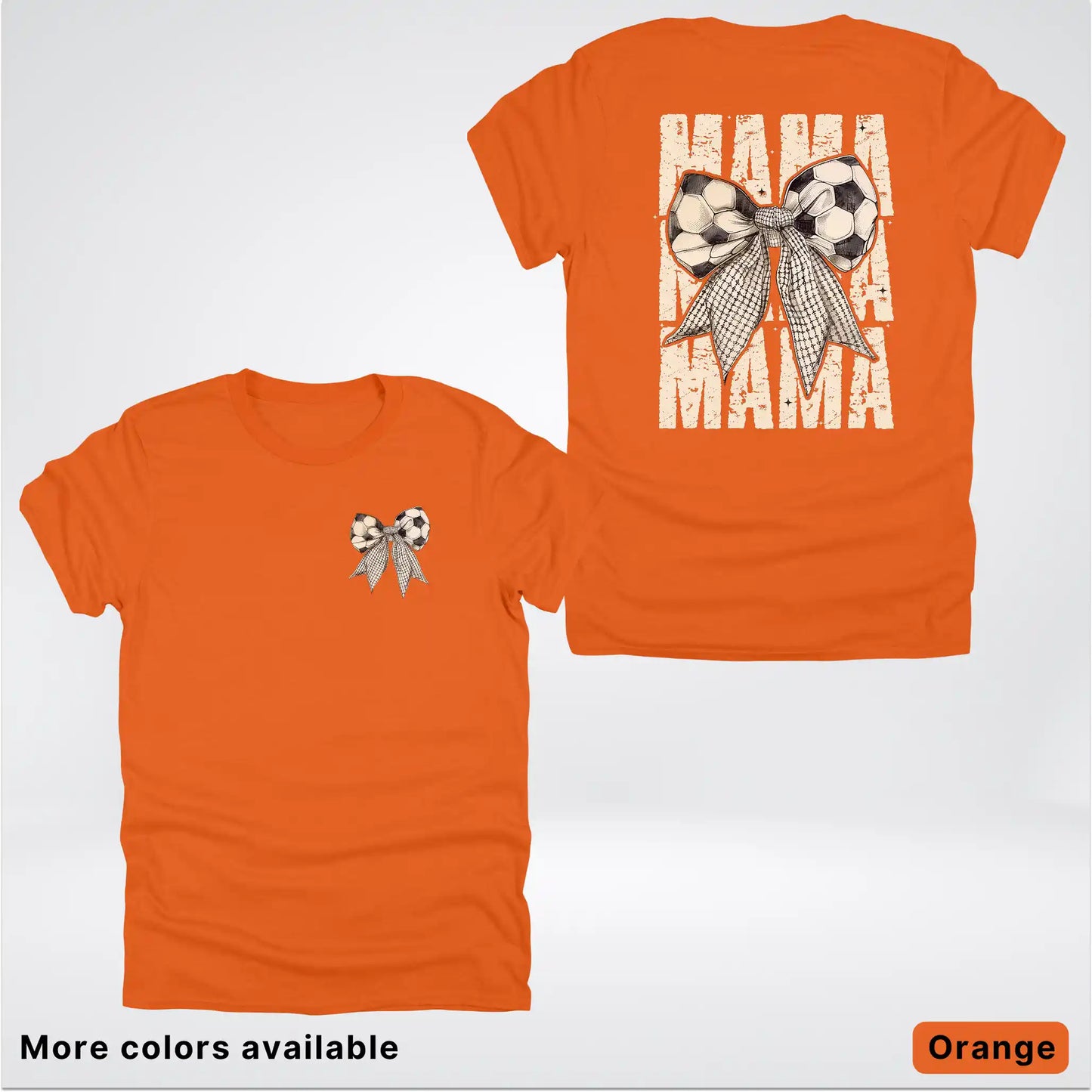 Soccer Mama Bow Coquette Graphic T-Shirt