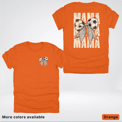 Soccer Mama Bow Coquette Graphic T-Shirt