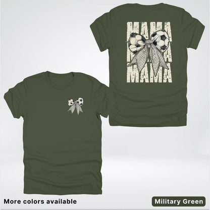 Soccer Mama Bow Coquette Graphic T-Shirt