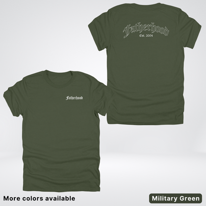 Custom Year Old English Fatherhood - White Design  – Father’s Day T-Shirt