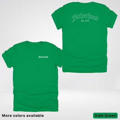 Custom Year Old English Fatherhood - White Design  – Father’s Day T-Shirt