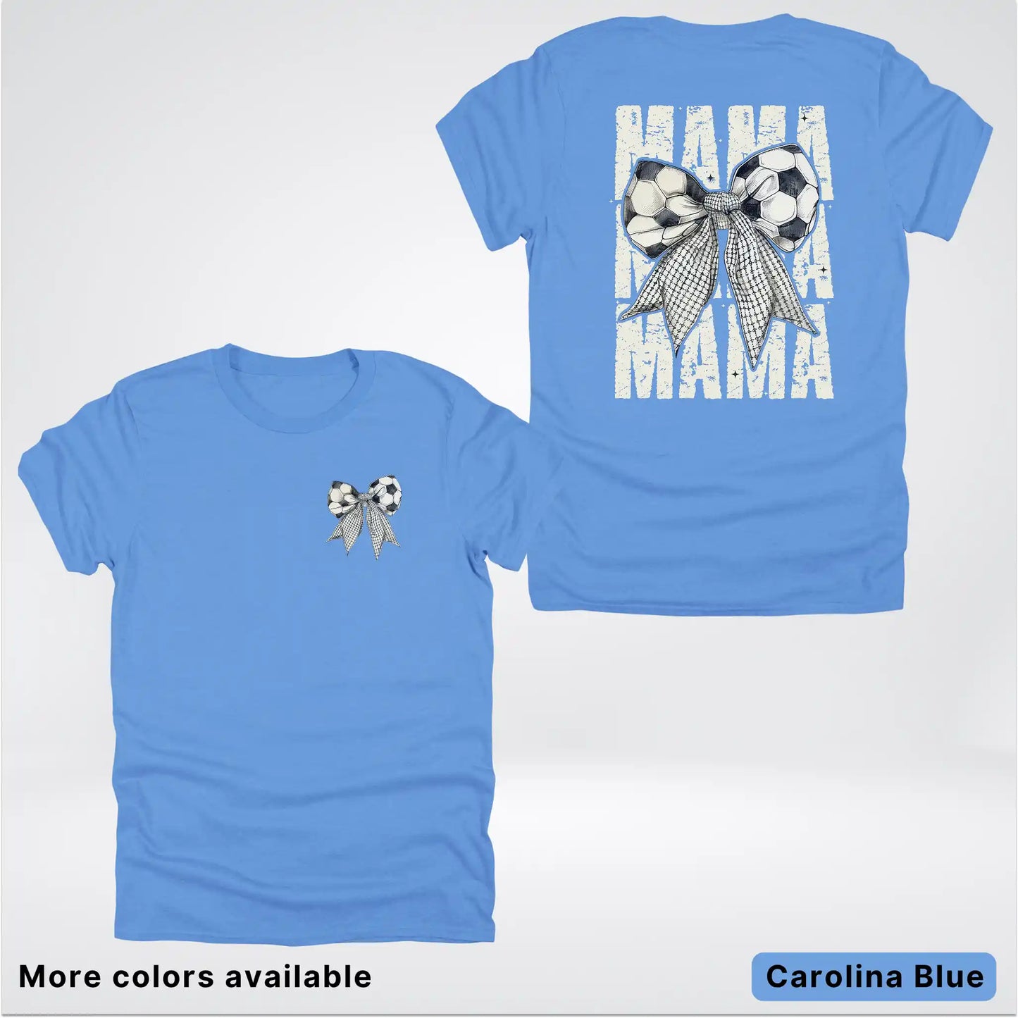 Soccer Mama Bow Coquette Graphic T-Shirt