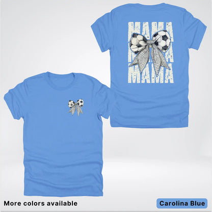 Soccer Mama Bow Coquette Graphic T-Shirt