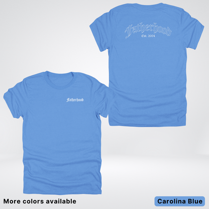 Custom Year Old English Fatherhood - White Design  – Father’s Day T-Shirt