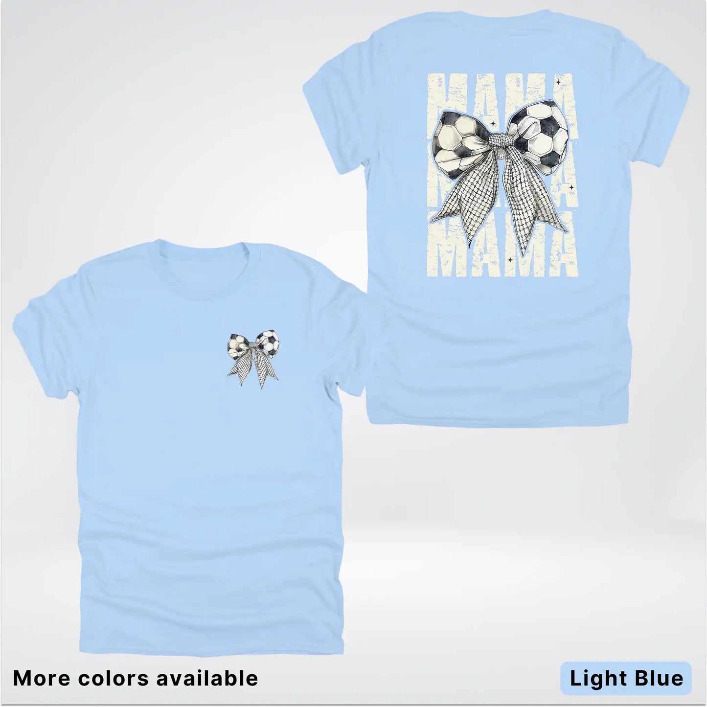 Soccer Mama Bow Coquette Graphic T-Shirt