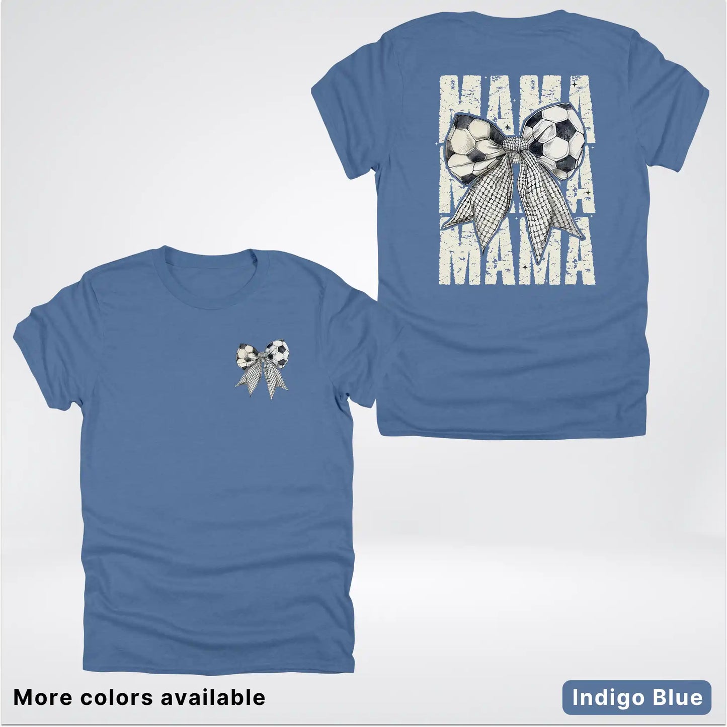Soccer Mama Bow Coquette Graphic T-Shirt