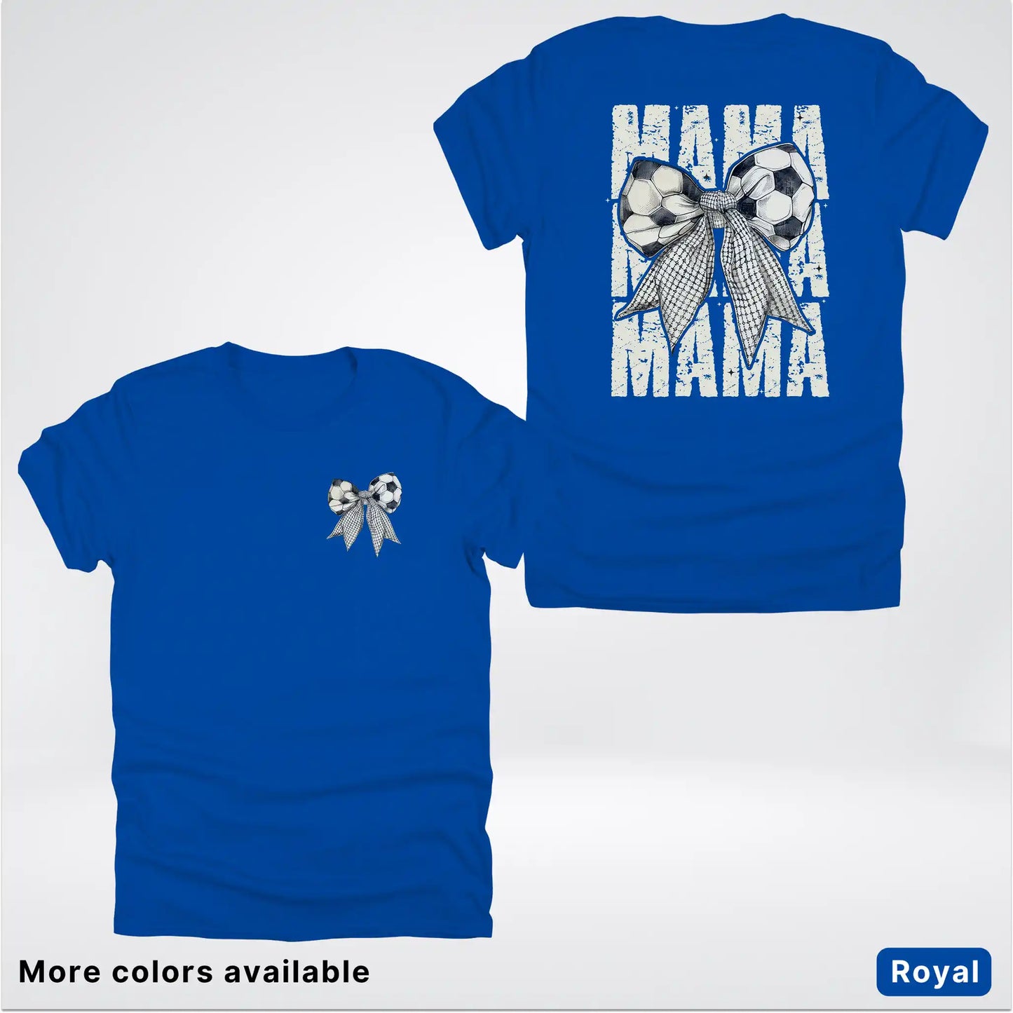 Soccer Mama Bow Coquette Graphic T-Shirt