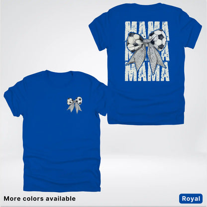 Soccer Mama Bow Coquette Graphic T-Shirt