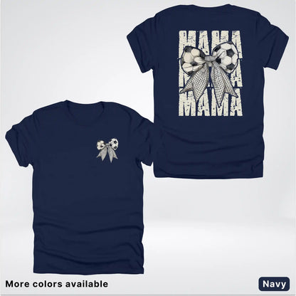 Soccer Mama Bow Coquette Graphic T-Shirt
