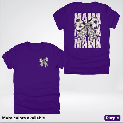 Soccer Mama Bow Coquette Graphic T-Shirt