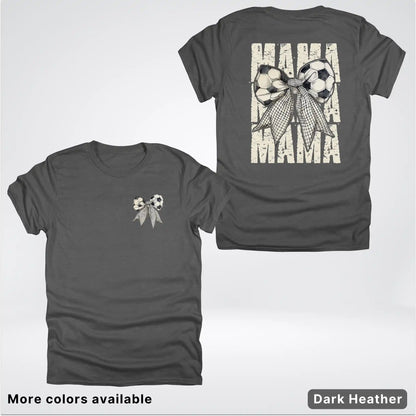 Soccer Mama Bow Coquette Graphic T-Shirt
