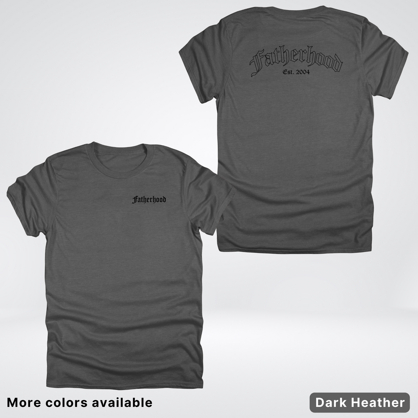 Custom Year Old English Fatherhood - Black Design – Father’s Day T-Shirt
