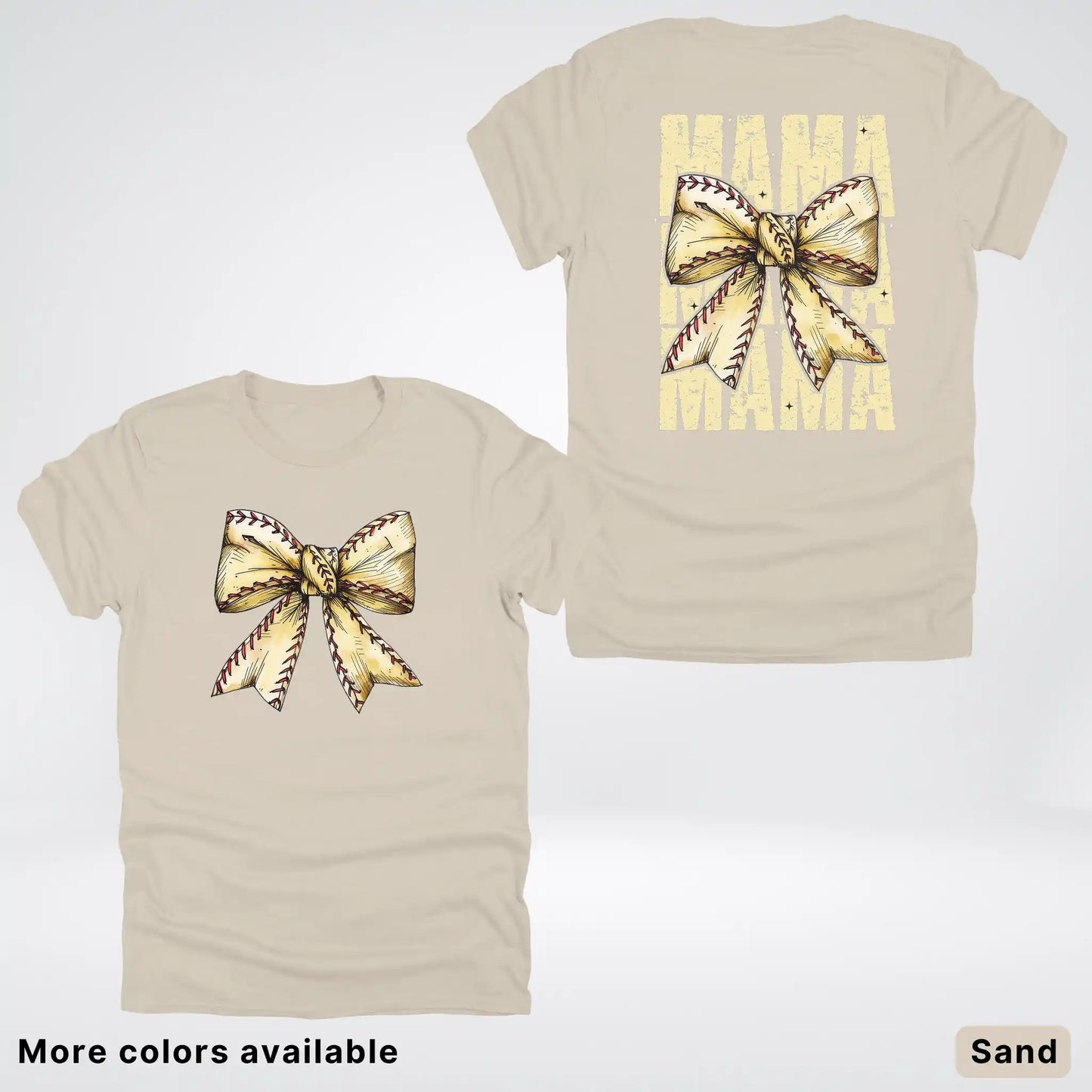 Softball Baseball Coquette Bow T-Shirt
