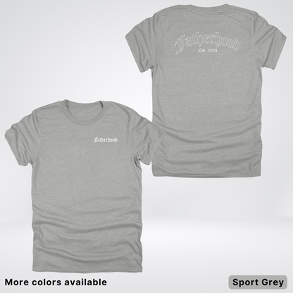 Custom Year Old English Fatherhood - White Design  – Father’s Day T-Shirt