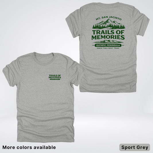 Mt. San Jacinto Trails of Memories T-Shirt – Olympic Peninsula Outdoor Graphic Tee