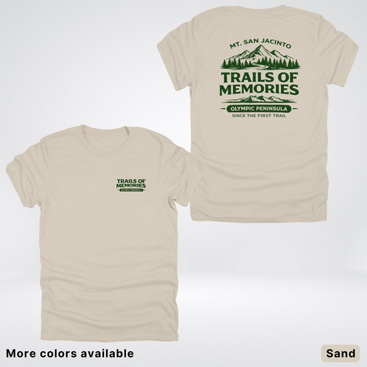 Mt. San Jacinto Trails of Memories T-Shirt – Olympic Peninsula Outdoor Graphic Tee
