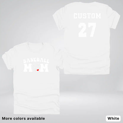 Custom Name & Number- Baseball Design 6 T-Shirt