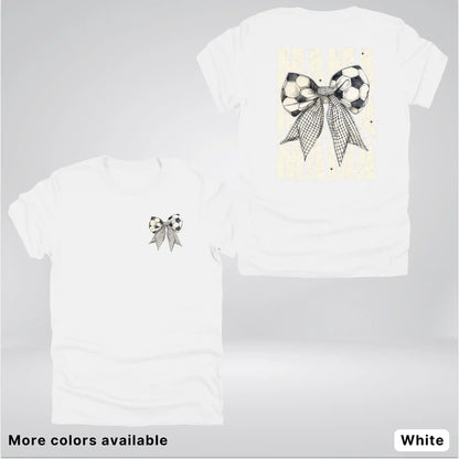 Soccer Mama Bow Coquette Graphic T-Shirt