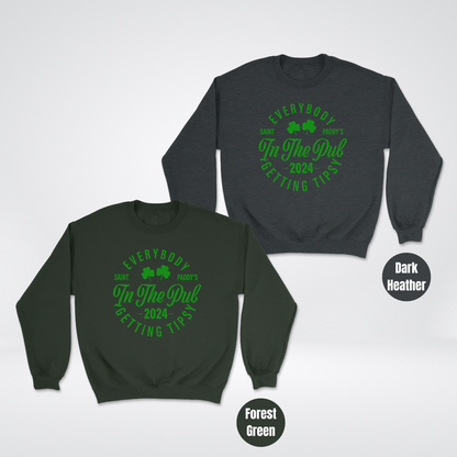 Getting Tipsy St. Patrick's Day Heavyweight Unisex Crewneck