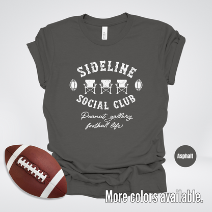 Sideline Social Club Peanut Gallery Football Life White Design 02 T-Shirt