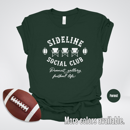 Sideline Social Club Peanut Gallery Football Life White Design 02 T-Shirt