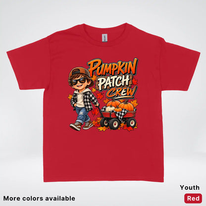 Pumpkin Patch Crew – Fall Harvest Adventure Youth T-Shirt