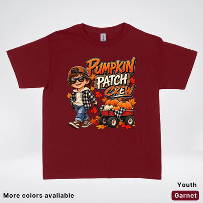 Pumpkin Patch Crew – Fall Harvest Adventure Youth T-Shirt
