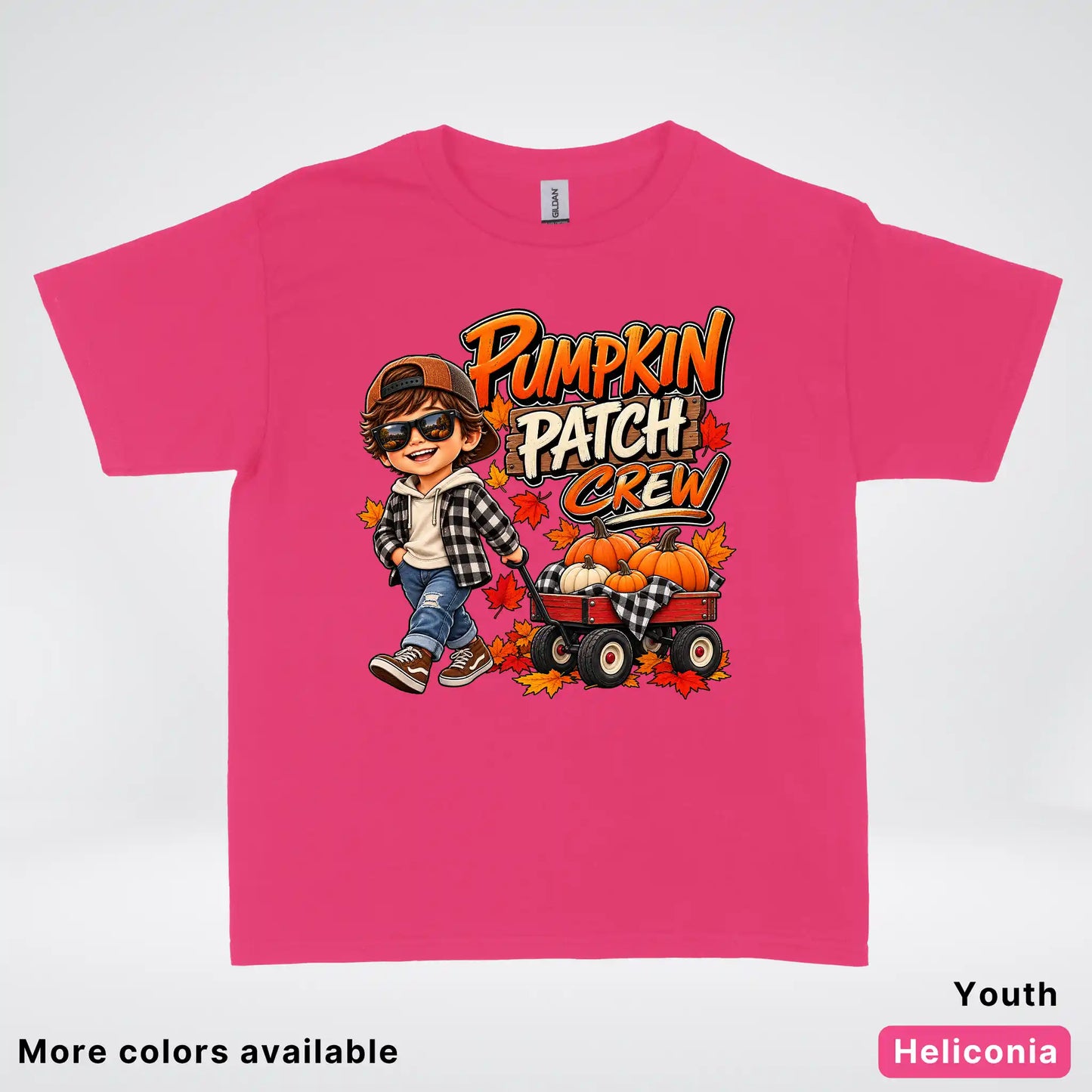 Pumpkin Patch Crew – Fall Harvest Adventure Youth T-Shirt