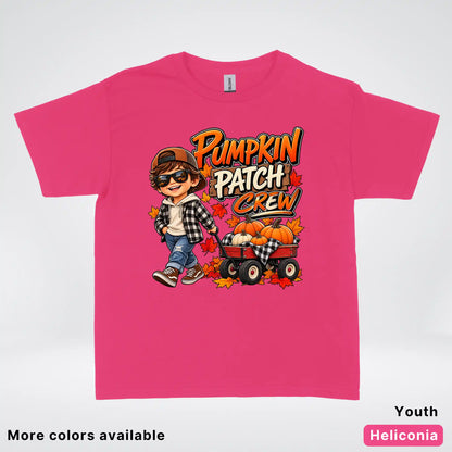Pumpkin Patch Crew – Fall Harvest Adventure Youth T-Shirt