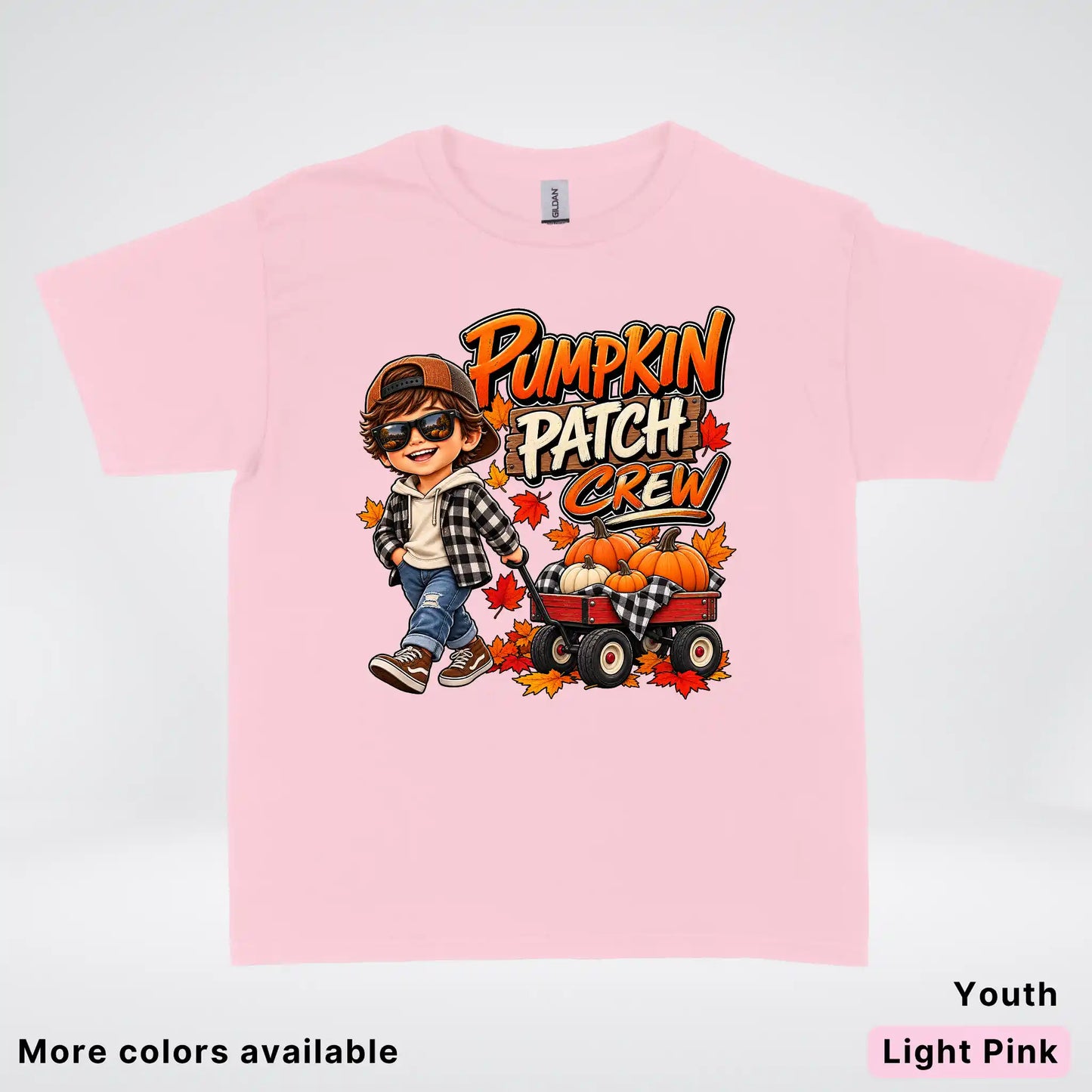 Pumpkin Patch Crew – Fall Harvest Adventure Youth T-Shirt