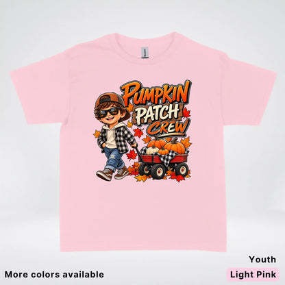 Pumpkin Patch Crew – Fall Harvest Adventure Youth T-Shirt