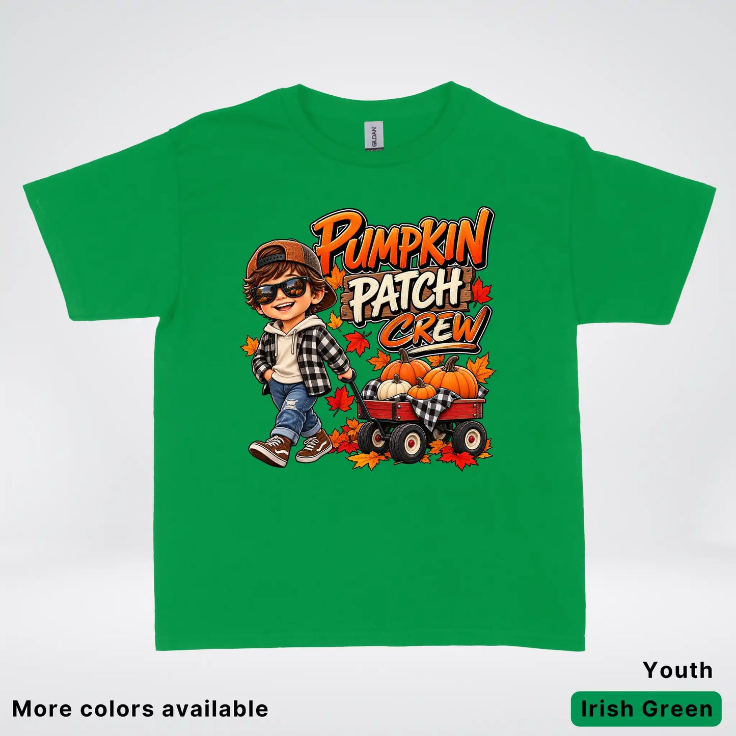 Pumpkin Patch Crew – Fall Harvest Adventure Youth T-Shirt