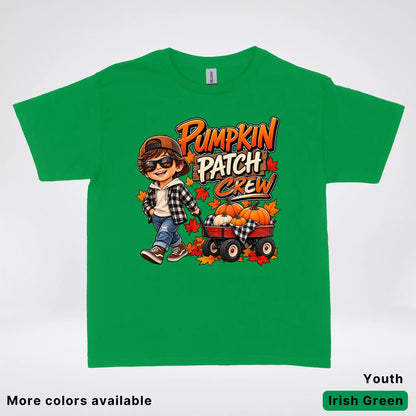 Pumpkin Patch Crew – Fall Harvest Adventure Youth T-Shirt