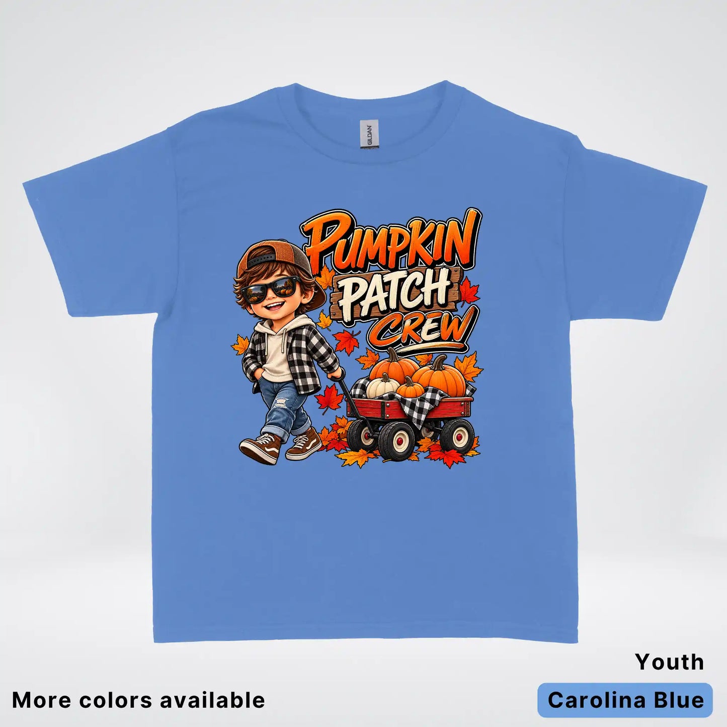 Pumpkin Patch Crew – Fall Harvest Adventure Youth T-Shirt