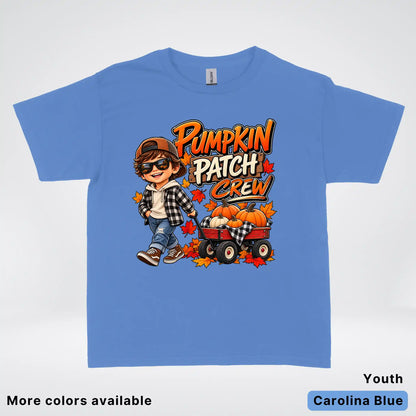 Pumpkin Patch Crew – Fall Harvest Adventure Youth T-Shirt