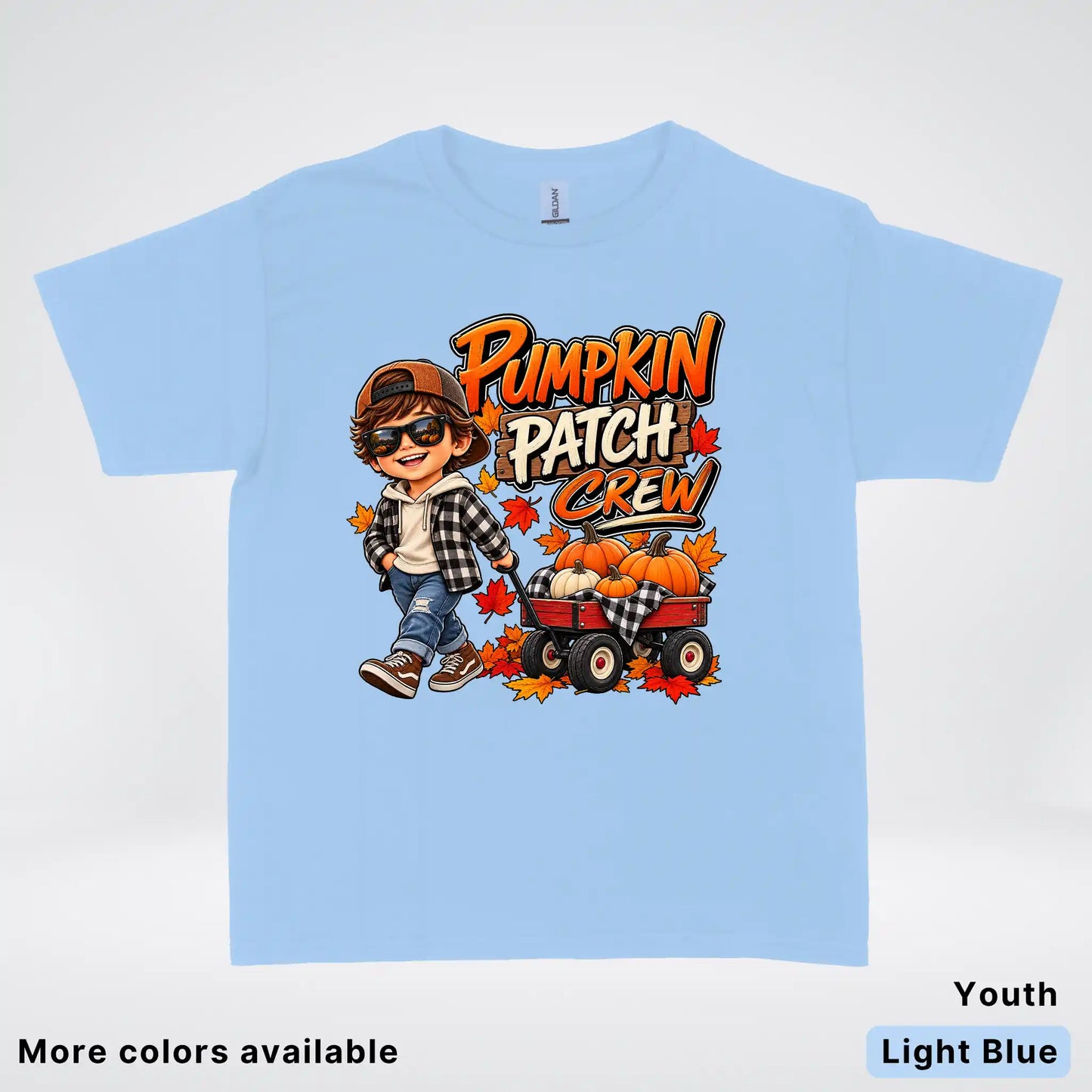 Pumpkin Patch Crew – Fall Harvest Adventure Youth T-Shirt
