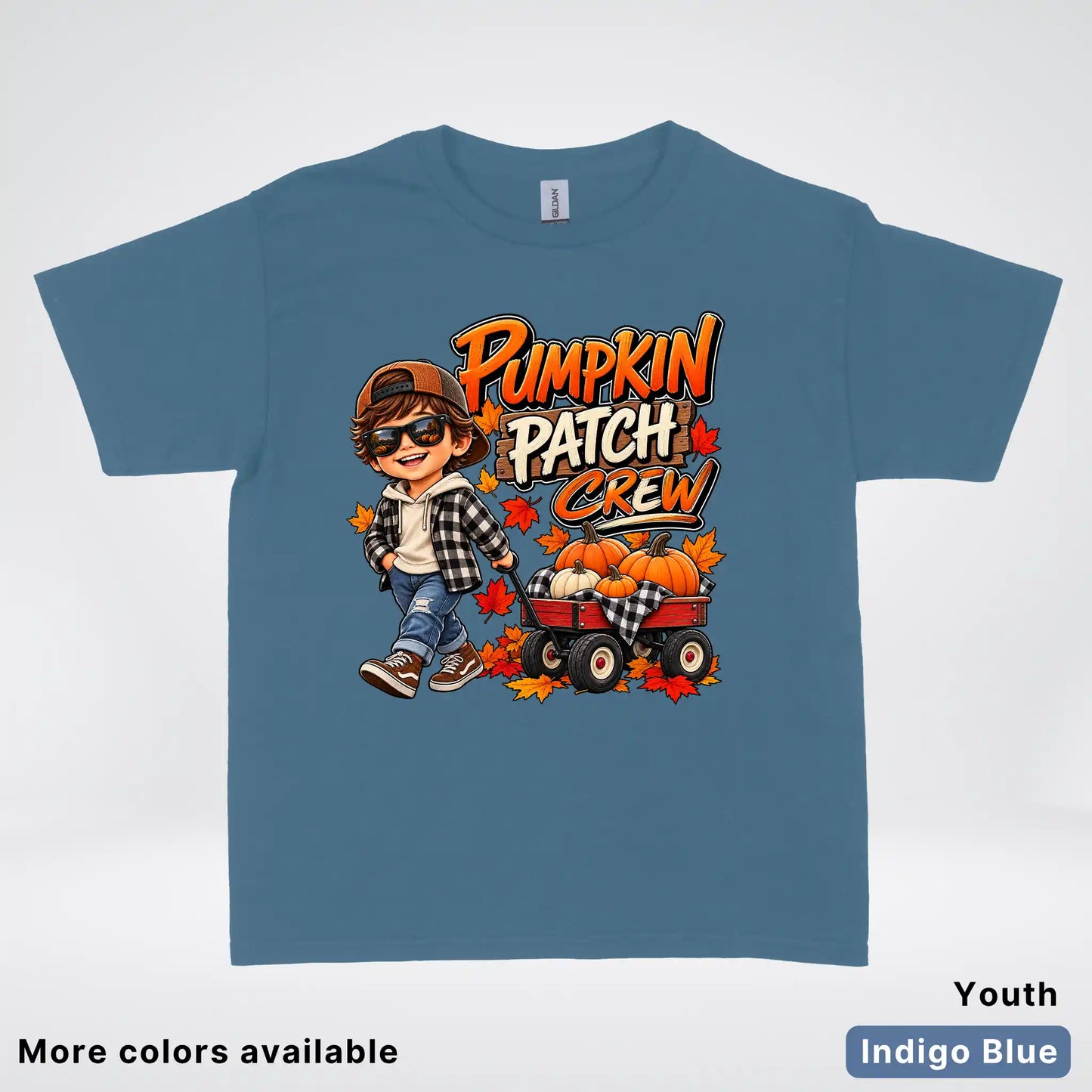 Pumpkin Patch Crew – Fall Harvest Adventure Youth T-Shirt