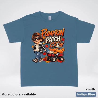 Pumpkin Patch Crew – Fall Harvest Adventure Youth T-Shirt