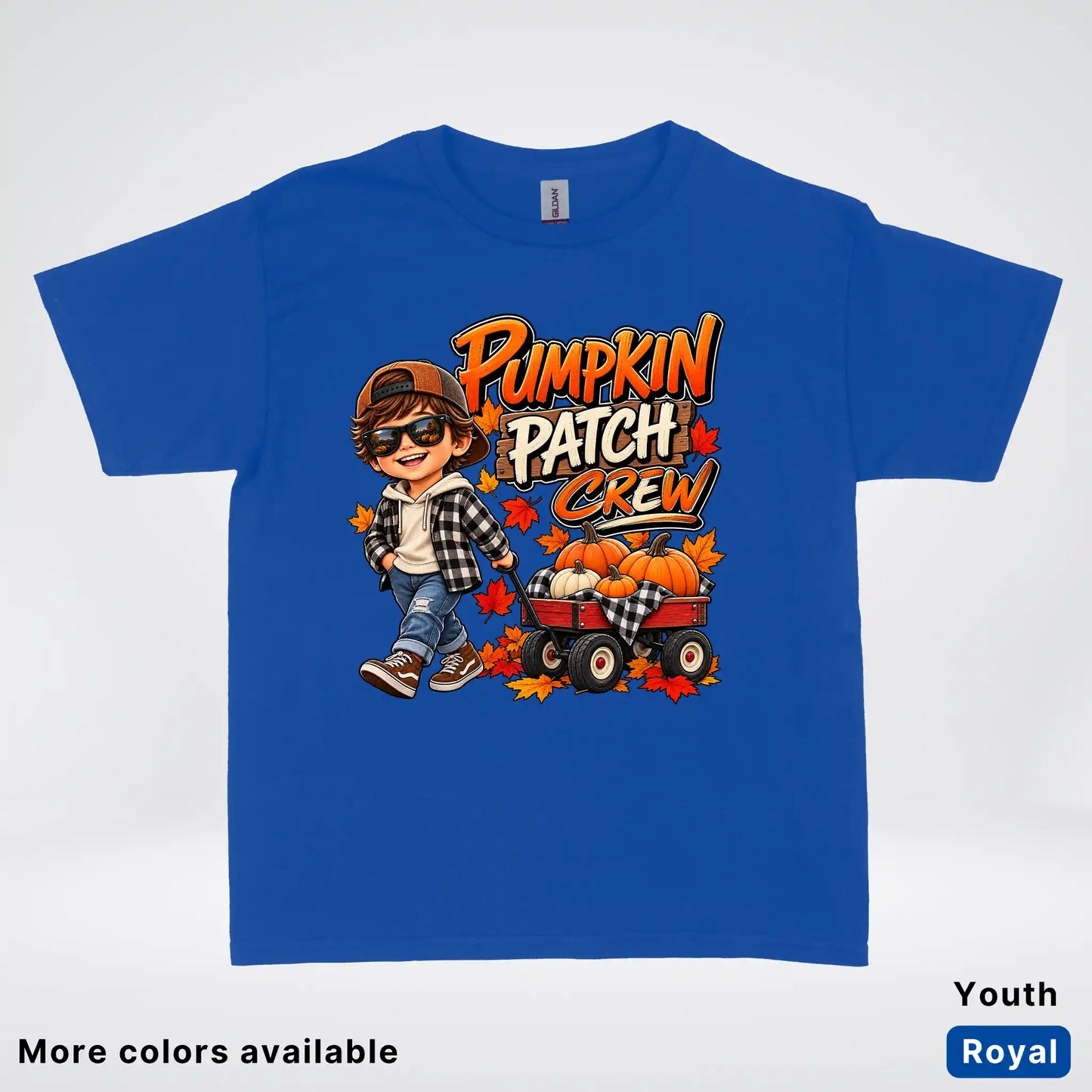 Pumpkin Patch Crew – Fall Harvest Adventure Youth T-Shirt