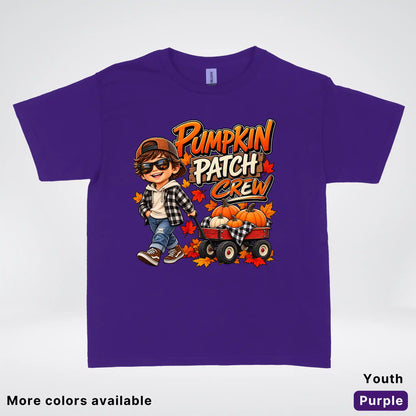 Pumpkin Patch Crew – Fall Harvest Adventure Youth T-Shirt