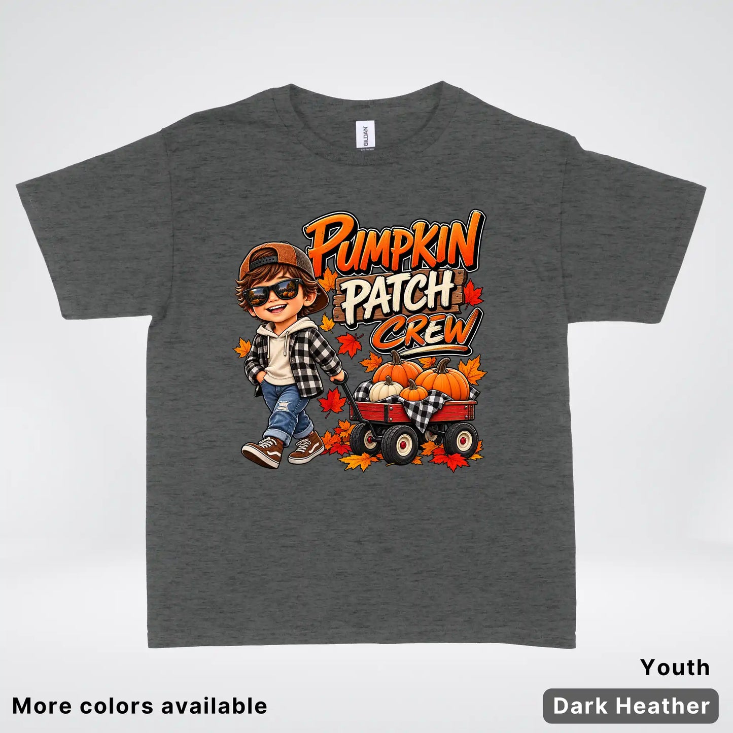 Pumpkin Patch Crew – Fall Harvest Adventure Youth T-Shirt
