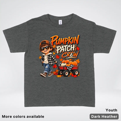 Pumpkin Patch Crew – Fall Harvest Adventure Youth T-Shirt