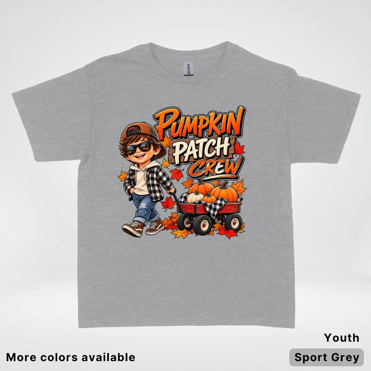 Pumpkin Patch Crew – Fall Harvest Adventure Youth T-Shirt