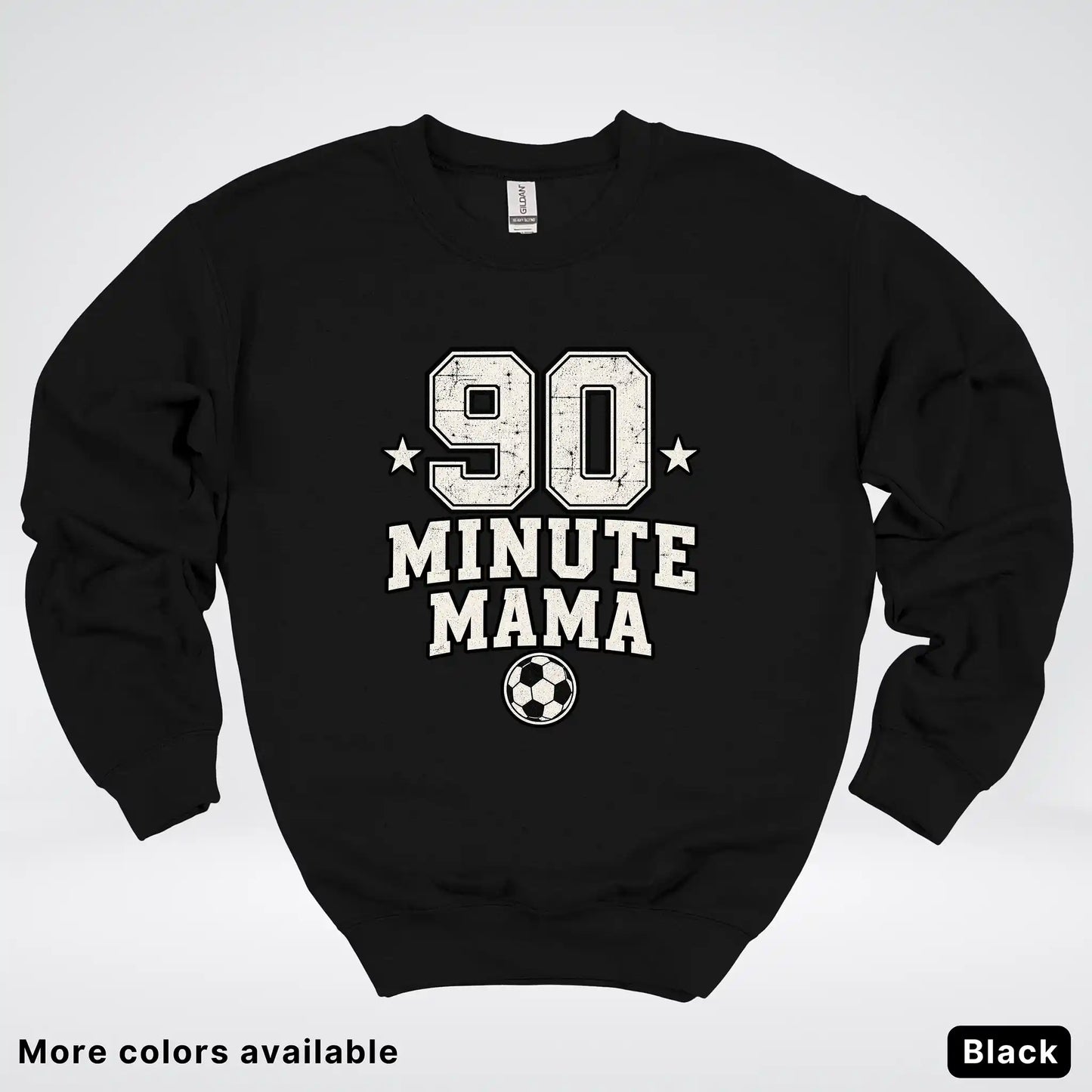 90 Minute Mama – Vintage Soccer Mom Crewneck Sweatshirt
