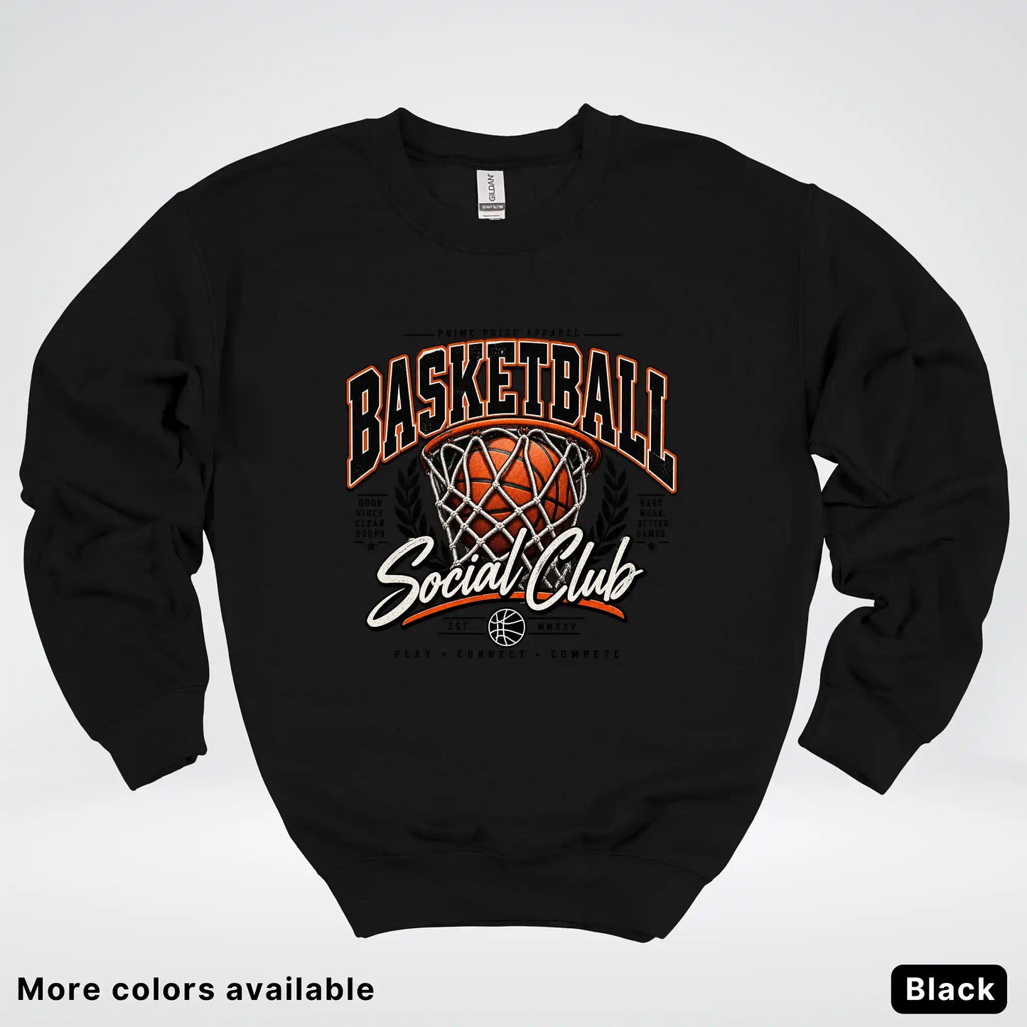 Basketball Social Club – Vintage Court Crewneck Sweatshirt